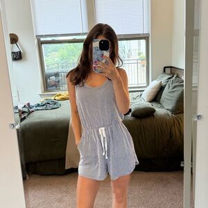 Stripped Blue Romper